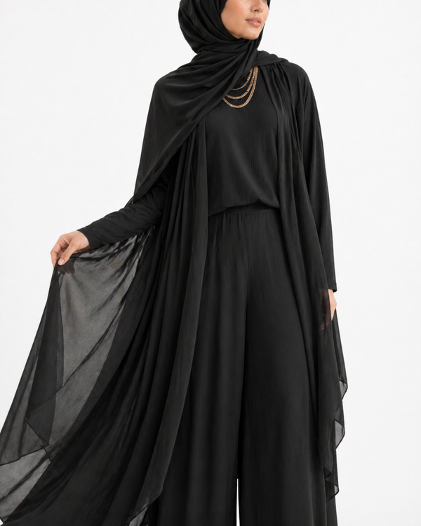 black Serene Three-Piece Set