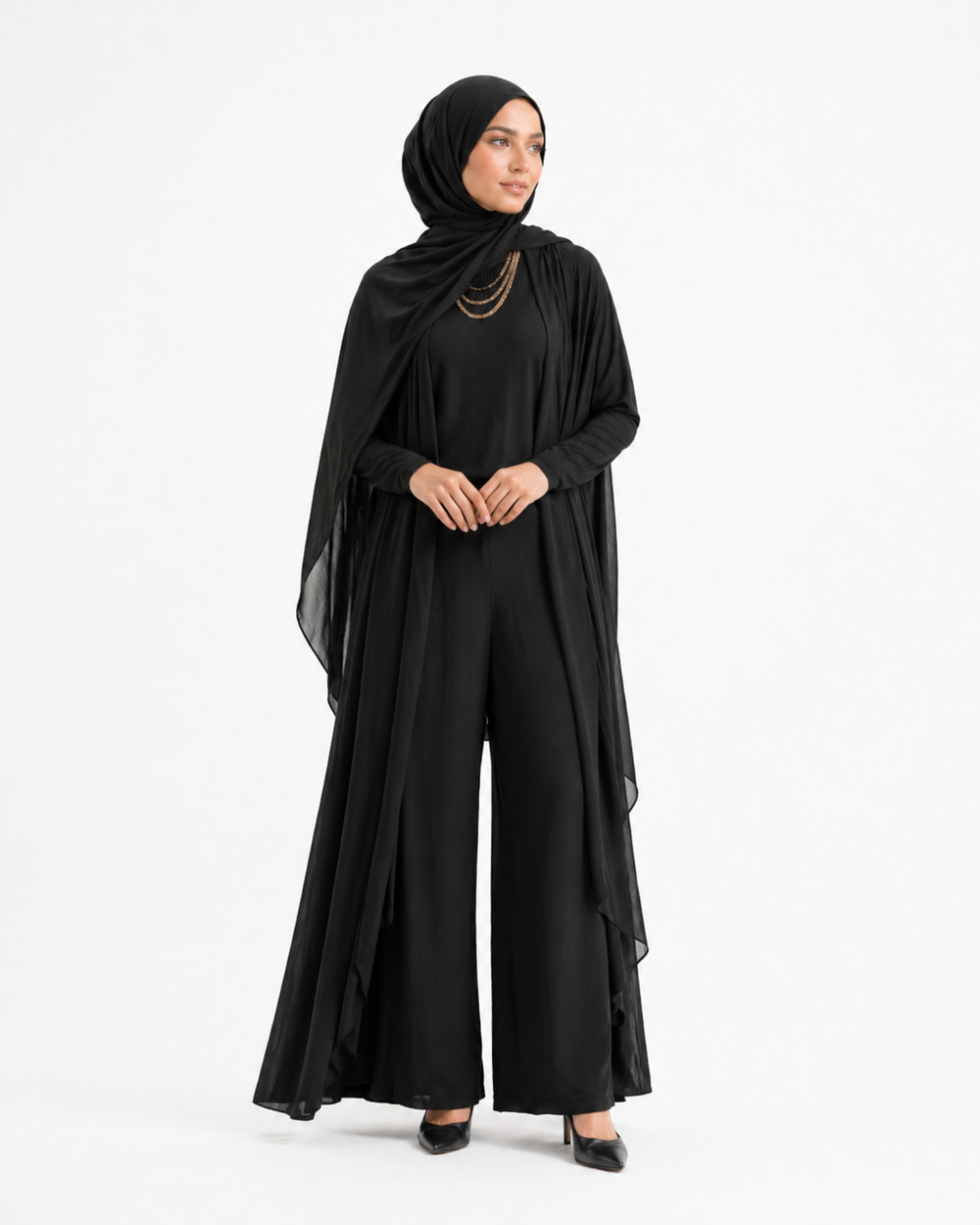 black Serene Three-Piece Set