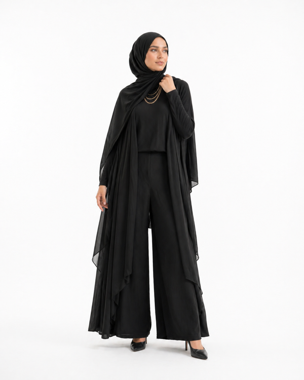black Serene Three-Piece Set